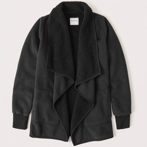 Sherpa-lined Cardigan